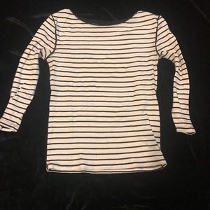 Ann Taylor fitted striped t-shirt